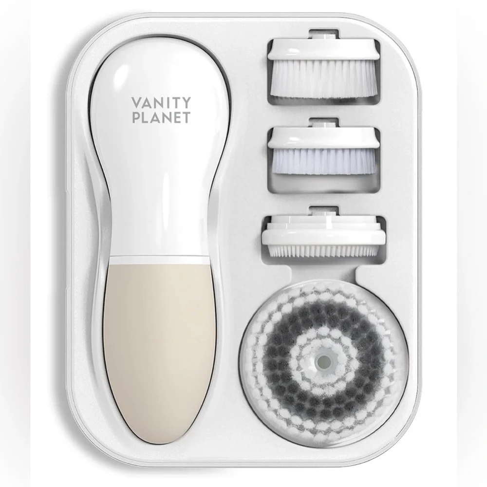 Raedia Daily Facial Cleansing Brush w/ 4 Brush Heads by Vanity Planet